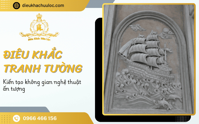 điêu khắc tranh tường