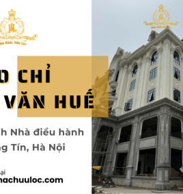 Khám phá phào chỉ hoa văn Huế tại công trình Nhà điều hành Thường Tín